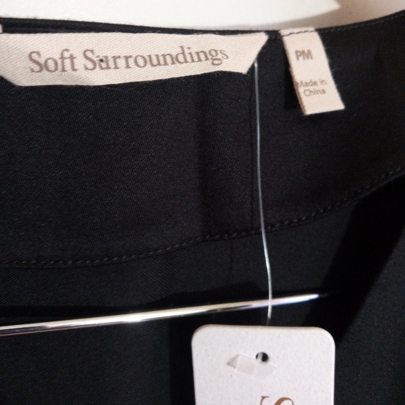 Soft Surroundings black modal sleeveless top women's size medium petite - Picture 5 of 8